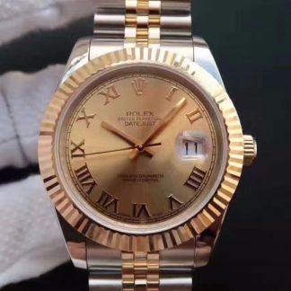 Replica Rolex Datejust 41 126333-007 1:1 Best Edition Swiss ETA2836-2 Gold Wrapped Two Tone Stainless Steel Bracelet