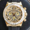 Replica Rolex Cosmograph Daytona 116588 TBR 11 Best Edition Noob Factory Yellow Gold Diamond Bezel