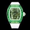 Replica Richard Mille RM 56-01 Tourbillon 11 Best Edition RM Factory Green Transparent Case