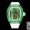 Replica Richard Mille RM 56-01 Tourbillon 11 Best Edition RM Factory Green Transparent Case