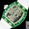 Replica Richard Mille RM 56-01 Tourbillon 11 Best Edition RM Factory Green Transparent Case