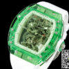 Replica Richard Mille RM 56-01 Tourbillon 11 Best Edition RM Factory Green Transparent Case