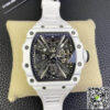 Replica Richard Mille RM12-01 Tourbillon 11 Best Edition RM Factory White Rubber Strap