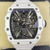 Replica Richard Mille RM12-01 Tourbillon 11 Best Edition RM Factory White Rubber Strap