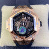 Replica Hublot Big Bang Sang Bleu II 418.OX.1108.RX.MXM19 11 Best Edition BB Factory Black Dial