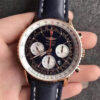 Replica Breitling Navitimer 01 RB012012 11 Best Edition JF Factory Blue Strap