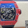 Replica Richard Mille RM35-02 11 Best Edition T+ Factory Red Carbon Fiber NTPT Case Black Strap