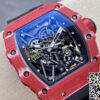 Replica Richard Mille RM35-02 11 Best Edition T+ Factory Red Carbon Fiber NTPT Case Black Strap