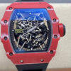 Replica Richard Mille RM35-02 11 Best Edition T+ Factory Red Carbon Fiber NTPT Case Black Strap