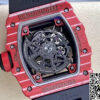 Replica Richard Mille RM35-02 11 Best Edition T+ Factory Red Carbon Fiber NTPT Case Black Strap