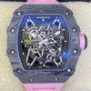 Replica Richard Mille RM35-02 11 Best Edition T+ Factory NTPT Carbon Fiber Pink Rubber Strap