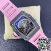 Replica Richard Mille RM35-02 11 Best Edition T+ Factory NTPT Carbon Fiber Pink Rubber Strap