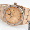 Replica Audemars Piguet Royal Oak Quartz 33MM 67651OR.ZZ.1261OR.03 11 Best Edition ZF Factory Gold Dial