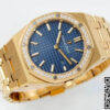 Replica Audemars Piguet Royal Oak Quartz 33MM 67651BA.ZZ.1261BA.02 11 Best Edition ZF Factory Blue Dial