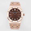 Replica Audemars Piguet Royal Oak Quartz 33MM 67650OR.OO.1261OR.01 11 Best Edition ZF Factory Brown Dial