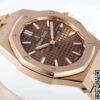 Replica Audemars Piguet Royal Oak Quartz 33MM 67650OR.OO.1261OR.01 11 Best Edition ZF Factory Brown Dial