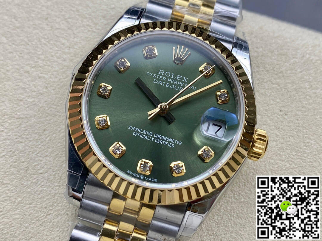 Replica Rolex Datejust M278273-0030 31MM 11 Best Edition GS Factory Green Dial