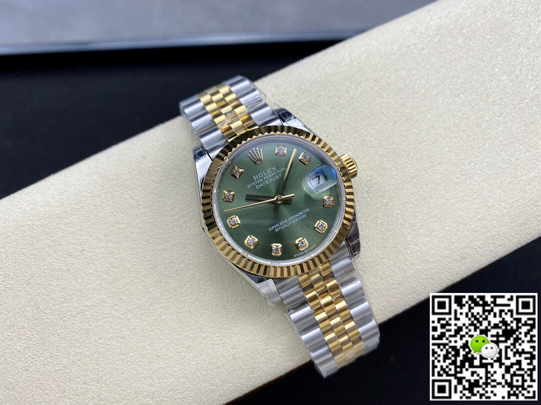 Replica Rolex Datejust M278273-0030 31MM 11 Best Edition GS Factory Green Dial