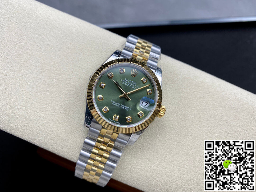 Replica Rolex Datejust M278273-0030 31MM 11 Best Edition GS Factory Green Dial