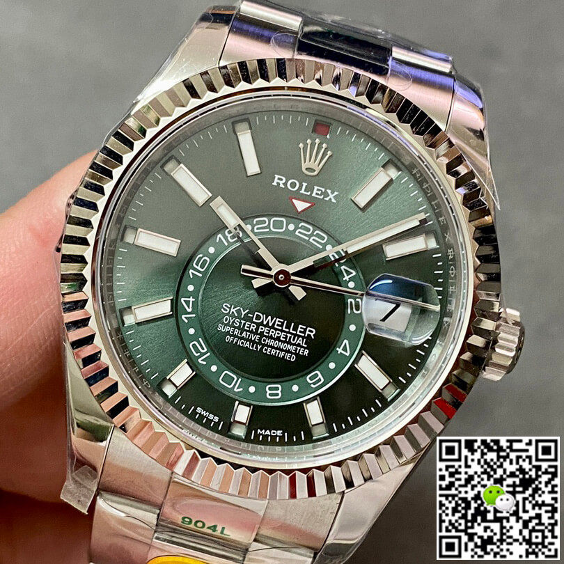 Replica Rolex Sky Dweller M336934-0001 11 Best Edition ZF Factory Green Dial