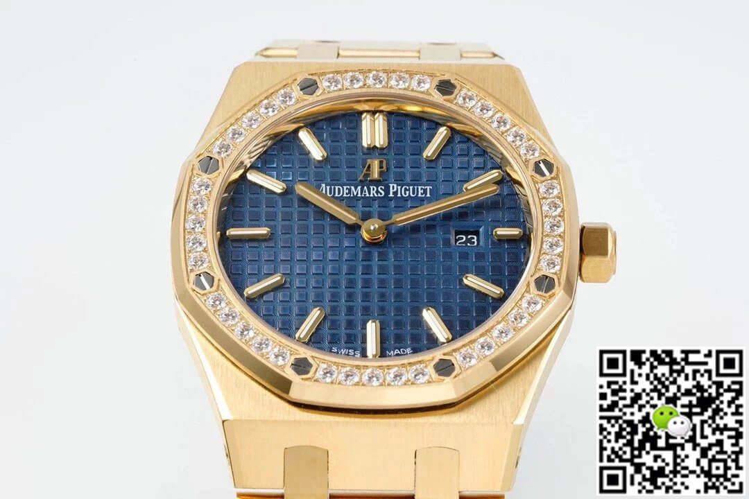 Replica Audemars Piguet Royal Oak Quartz 33MM 67651BA.ZZ.1261BA.02 11 Best Edition ZF Factory Blue Dial