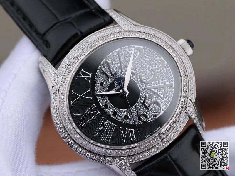 Replica Audemars Piguet Millenary Lady Watch 77302BC.ZZ.D001CR.01 With Diamond 11 Best Edition Swiss Calibre 2325