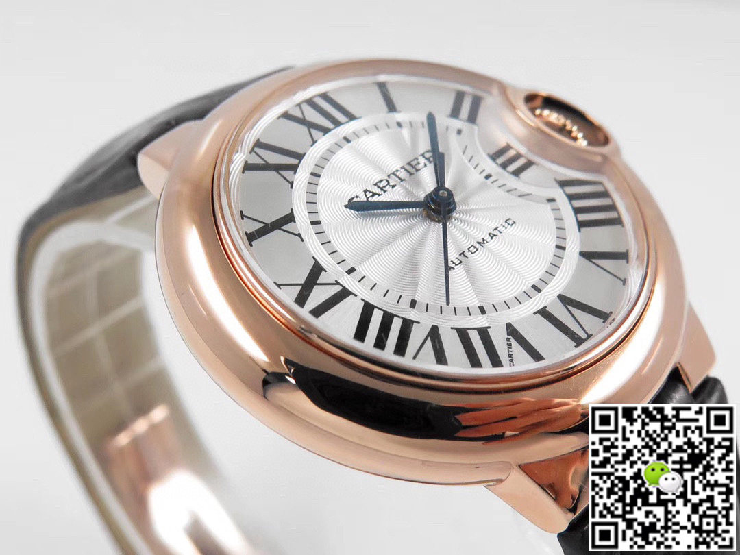 Replica Ballon Bleu De Cartier 33MM W6920069 11 Best Edition AF Factory Rose Gold Case