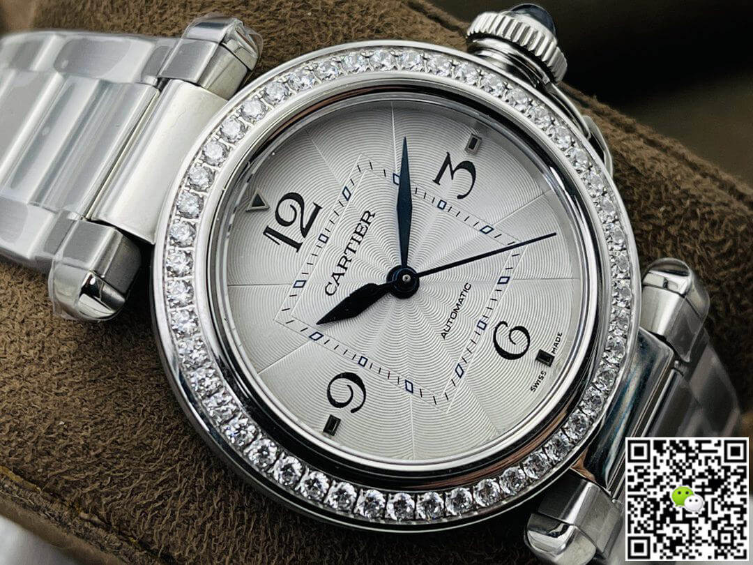 Replica Cartier Pasha 35MM 11 Best Edition BV Factory Diamond Bezel