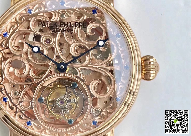 Replica Patek Philippe Tourbillon Sapphire 11 Best Edition Rose Gold Swiss Tourbillon