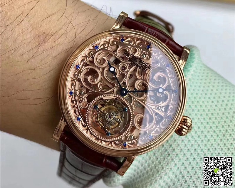 Replica Patek Philippe Tourbillon Sapphire 11 Best Edition Rose Gold Swiss Tourbillon