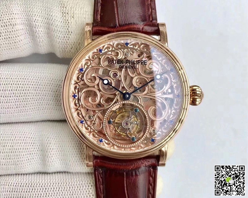 Replica Patek Philippe Tourbillon Sapphire 11 Best Edition Rose Gold Swiss Tourbillon