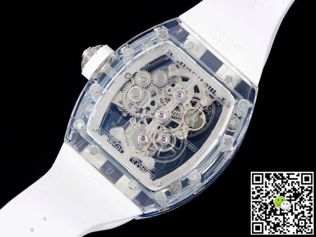 Replica Richard Mille RM 56-01 Tourbillon 11 Best Edition RM Factory White Rubber Strap