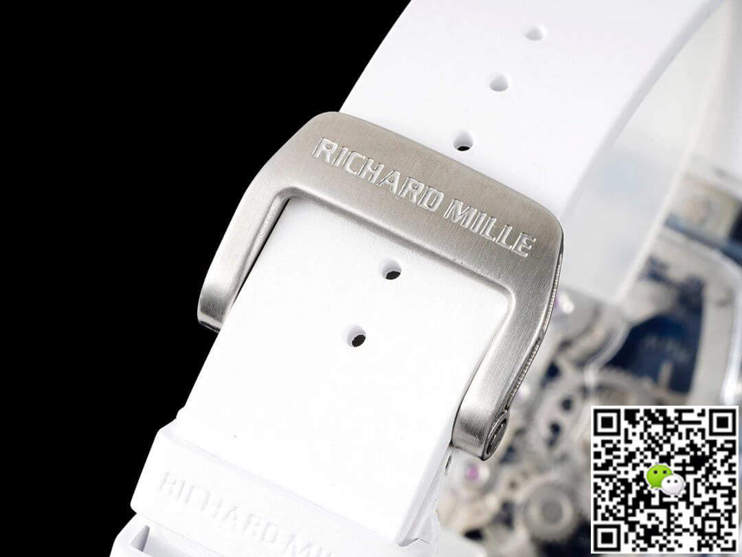 Replica Richard Mille RM 56-01 Tourbillon 11 Best Edition RM Factory White Rubber Strap