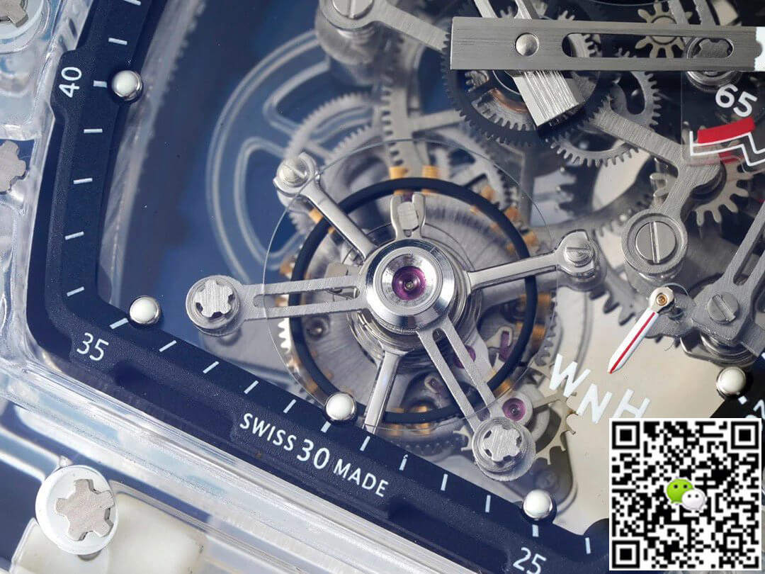 Replica Richard Mille RM 56-01 Tourbillon 11 Best Edition RM Factory Transparent Skeleton Dial