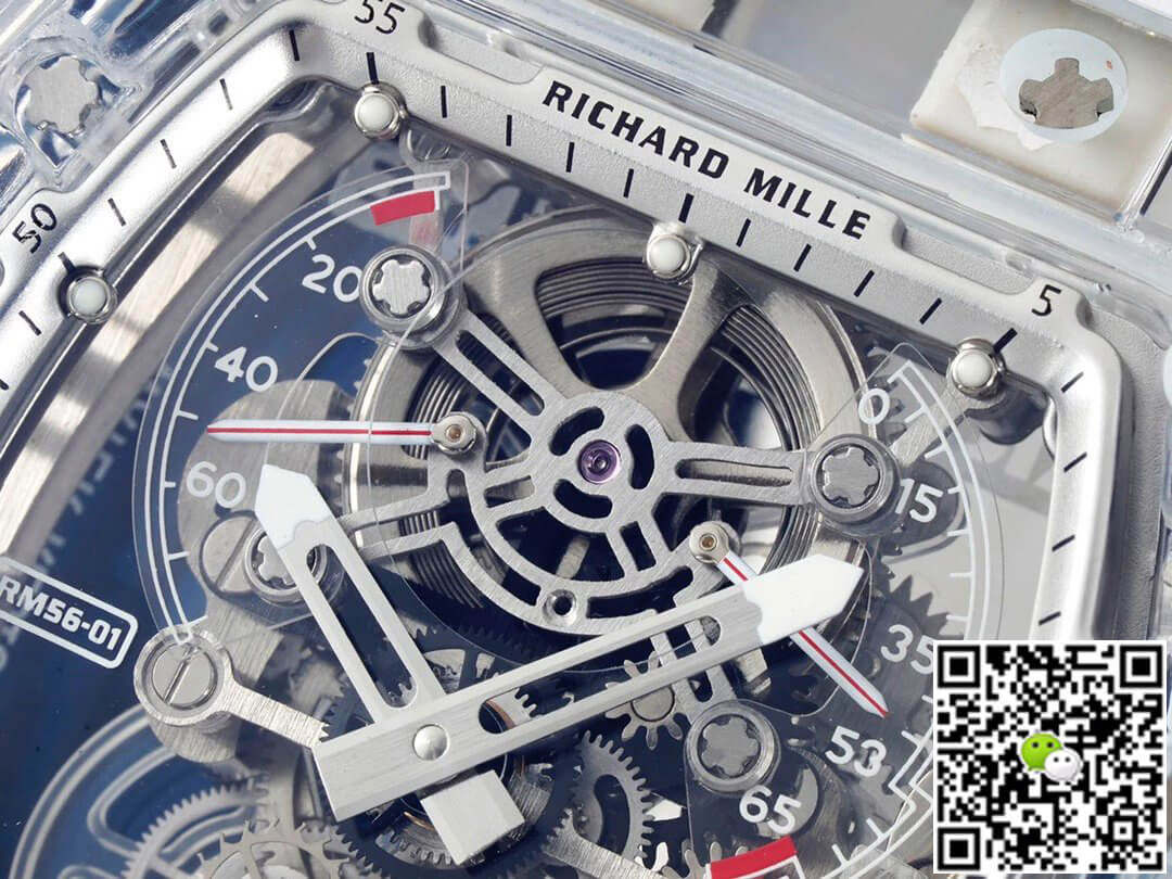 Replica Richard Mille RM 56-01 Tourbillon 11 Best Edition RM Factory White Rubber Strap