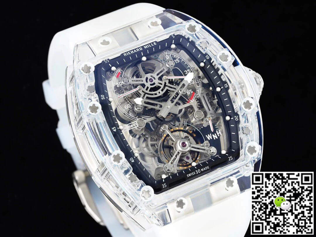 Replica Richard Mille RM 56-01 Tourbillon 11 Best Edition RM Factory Transparent Skeleton Dial