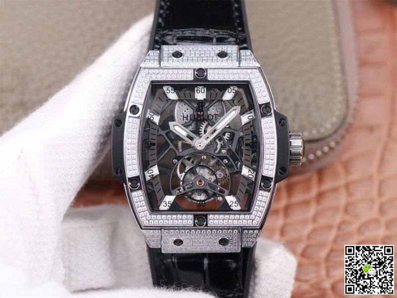 Replica Hublot Masterpiece Tourbillon 906.NX.0129.VR.AES13 11 Best Edition JB Factory Diamond Swiss HUB 9006