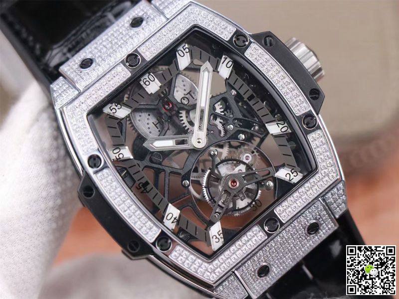 Replica Hublot Masterpiece Tourbillon 906.NX.0129.VR.AES13 11 Best Edition JB Factory Diamond Swiss HUB 9006