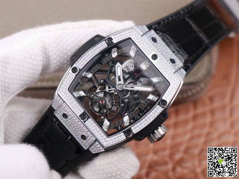 Replica Hublot Masterpiece Tourbillon 906.NX.0129.VR.AES13 11 Best Edition JB Factory Diamond Swiss HUB 9006