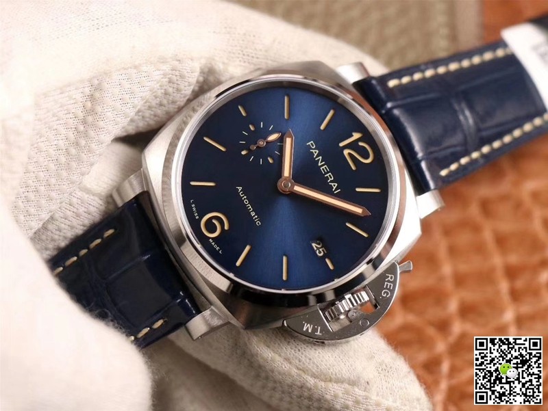 Replica Panerai Luminor Due PAM00927 11 Best Edition VS Factory Blue Dial Swiss P9000