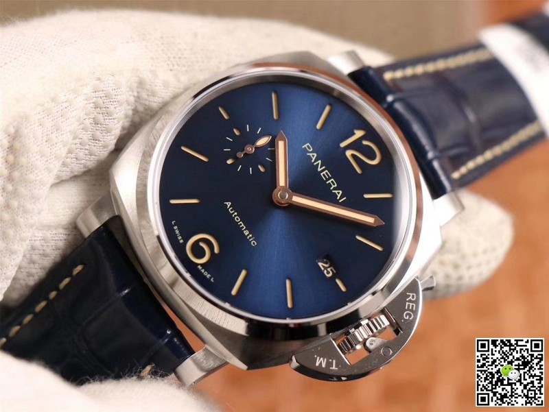 Replica Panerai Luminor Due PAM00927 11 Best Edition VS Factory Blue Dial Swiss P9000