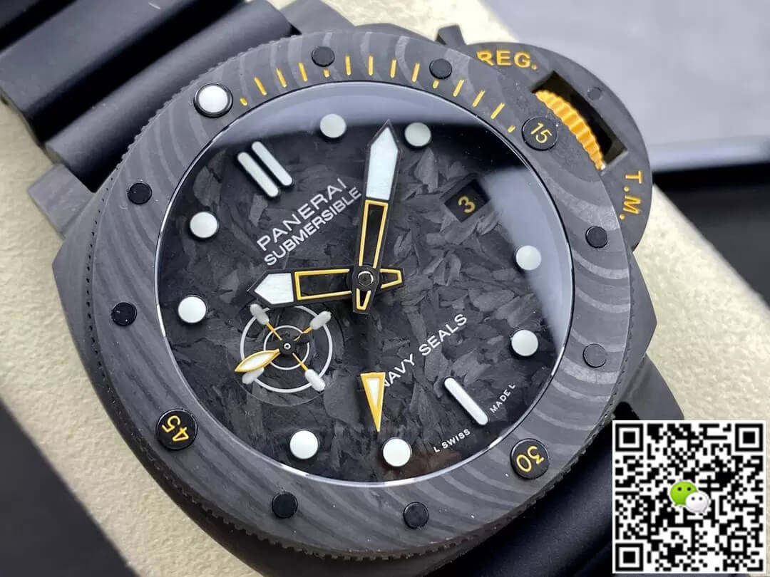 Replica Panerai Submersible PAM1324 11 Best Edition VS Factory Carbon Fiber Case