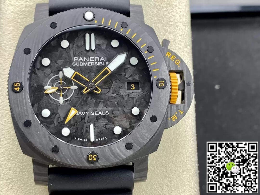 Replica Panerai Submersible PAM1324 11 Best Edition VS Factory Carbon Fiber Case