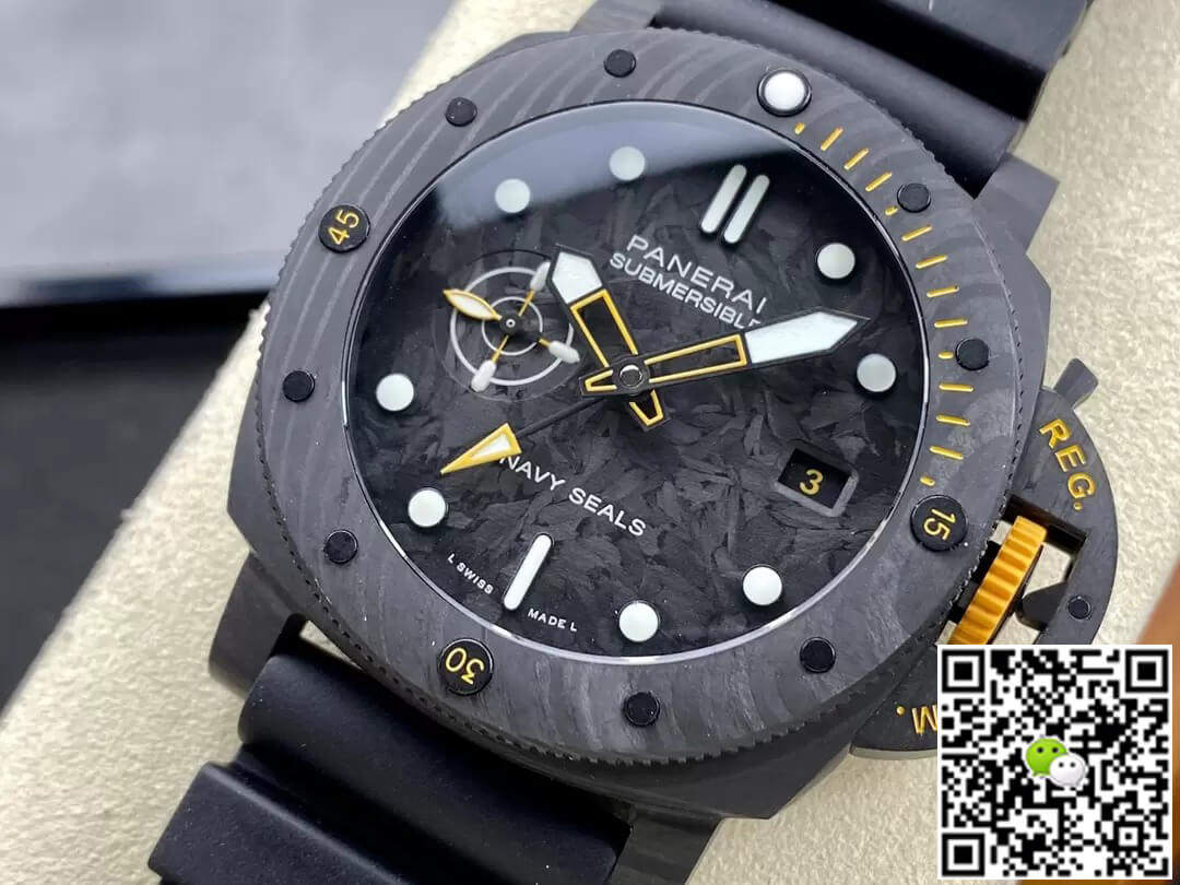 Replica Panerai Submersible PAM1324 11 Best Edition VS Factory Carbon Fiber Case