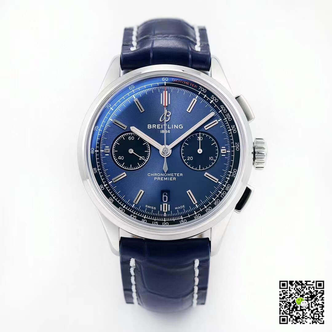 Replica Breitling Premier B01 Chronograph AB0118221C1A1 11 Best Edition GF Factory V2 Blue Dial