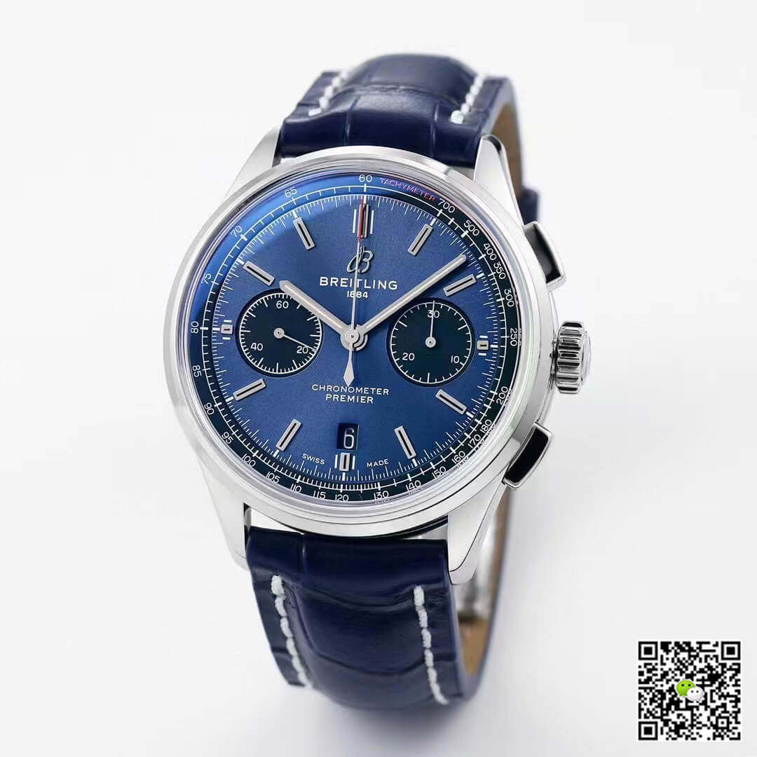 Replica Breitling Premier B01 Chronograph AB0118221C1A1 11 Best Edition GF Factory V2 Blue Dial