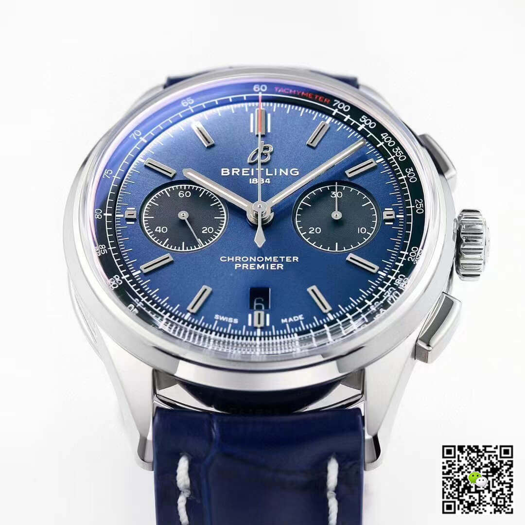 Replica Breitling Premier B01 Chronograph AB0118221C1A1 11 Best Edition GF Factory V2 Blue Dial