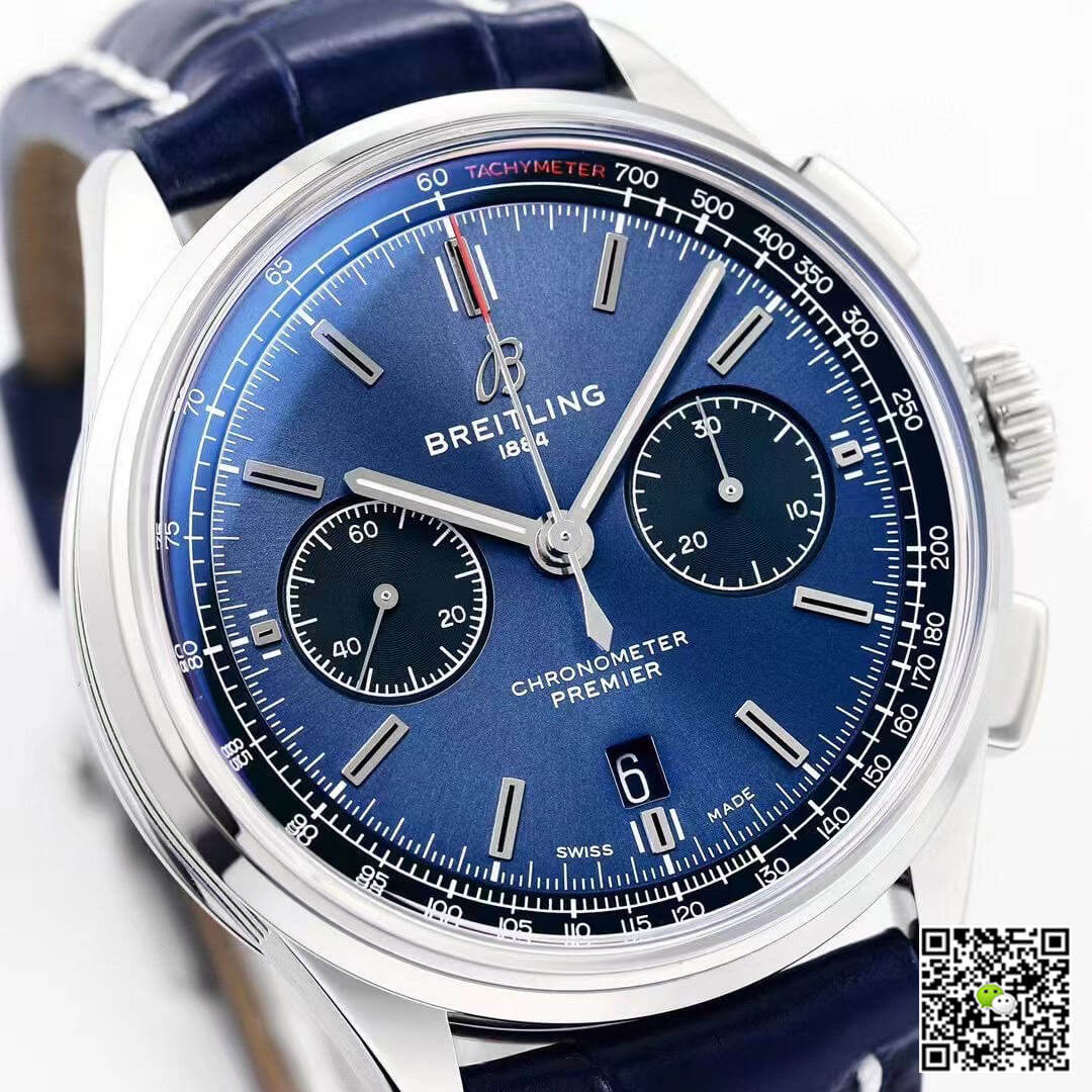 Replica Breitling Premier B01 Chronograph AB0118221C1A1 11 Best Edition GF Factory V2 Blue Dial