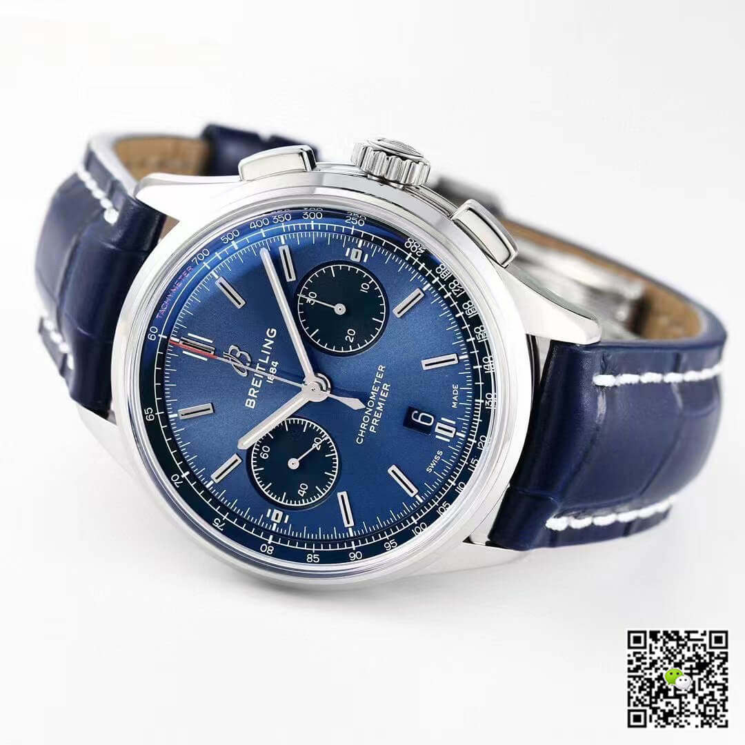 Replica Breitling Premier B01 Chronograph AB0118221C1A1 11 Best Edition GF Factory V2 Blue Dial