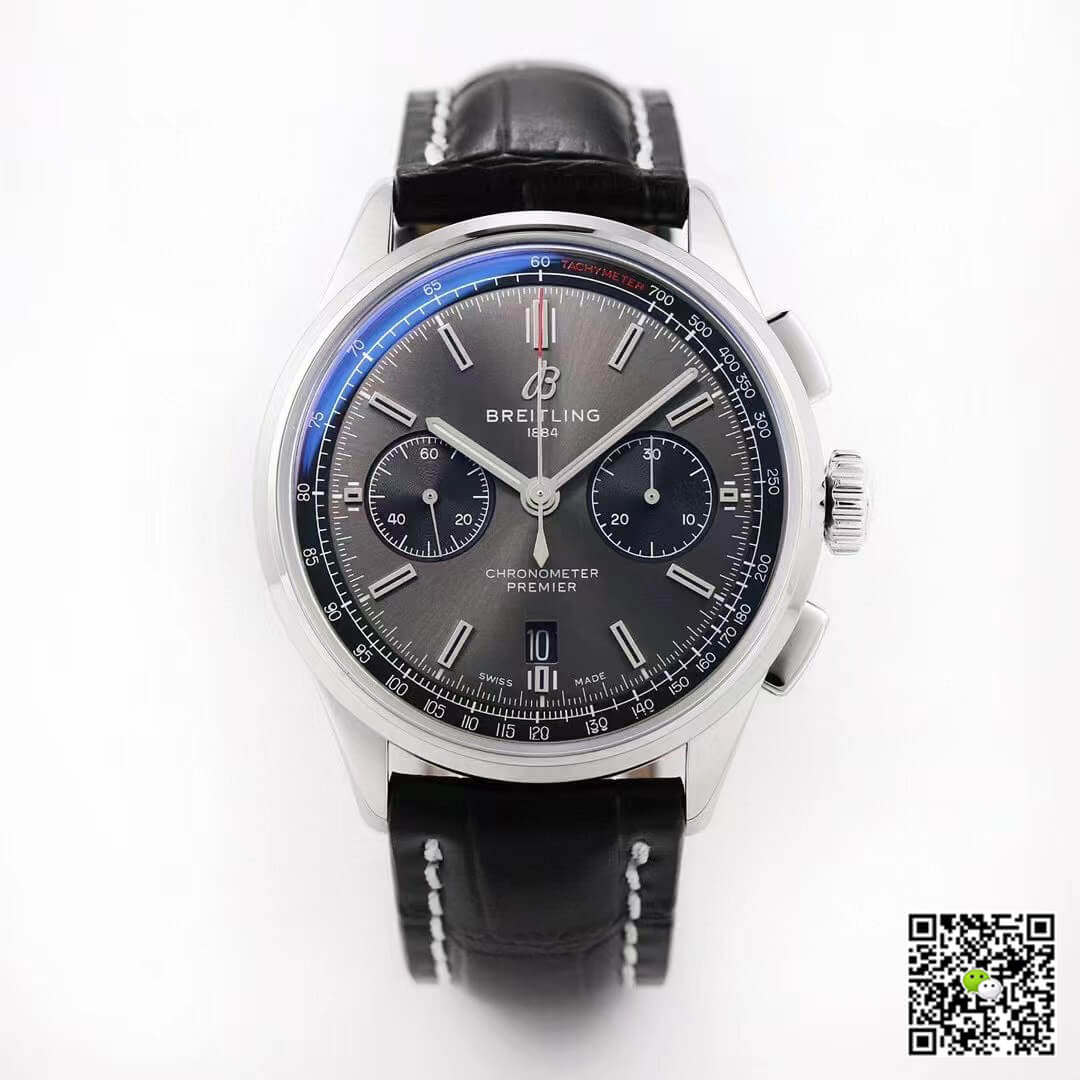 Replica Breitling Premier B01 Chronograph AB0118221B1P1 11 Best Edition GF Factory V2 Grey Dial